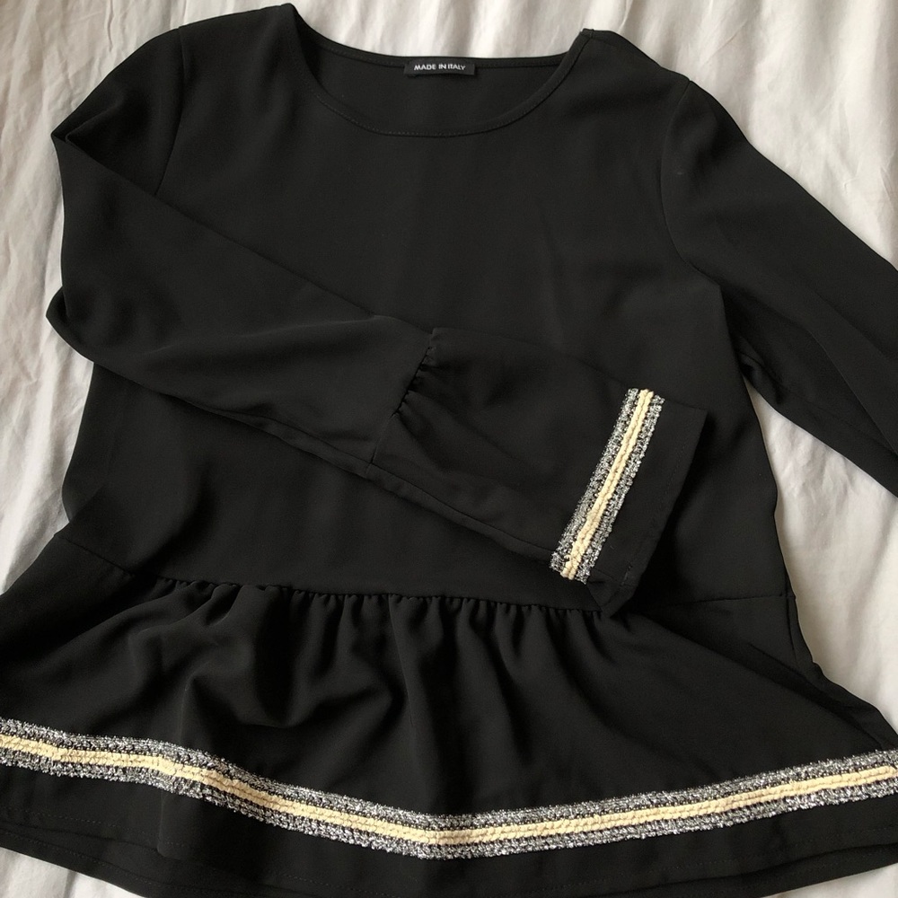 Made in Italy black blouse